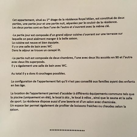 Appartement Royal Milan A Deux Cles Partie Nuit Et Partie Jour Сен-Лари-Сулан Экстерьер фото